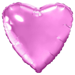 Гелиевый шар, Большое сердце, Розовое