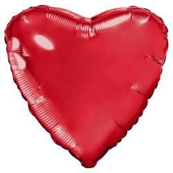 Гелиевый шар, Большое сердце, Красное
