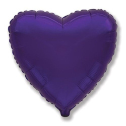 Гелиевый шар, Большое сердце, Фиолетовое