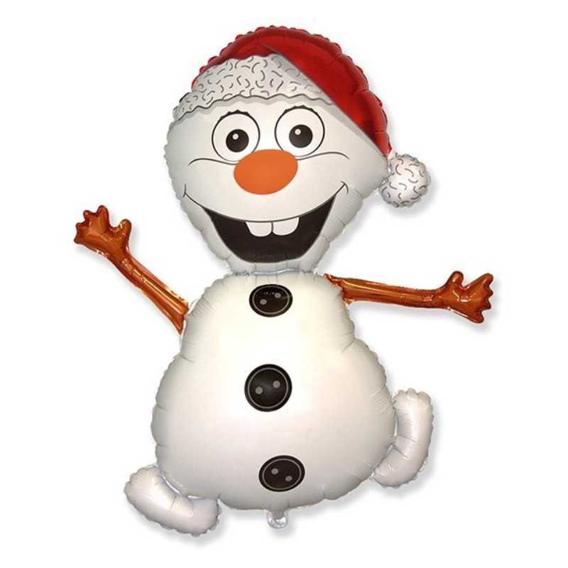 Шар снеговик. Олаф Флексметалл. Шар фольга Снеговик. Снеговик фигура. Колпак снеговика.