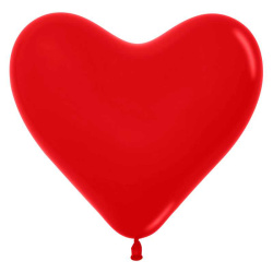 Гелиевый шар, Сердце, Красный