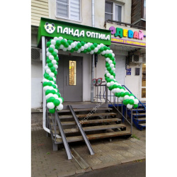 Оформление магазина шарами №48