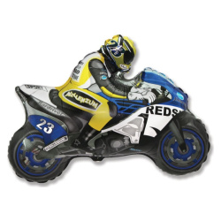 Гелиевый шар, Фигура, Мотоцикл, Синий