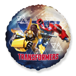 Гелиевый шар, Круг, Трансформеры, Оптимус Прайм и Бамблби