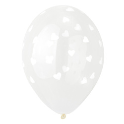 Гелиевый шар, Сердца, Белые