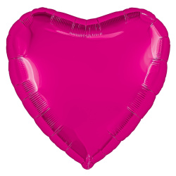 Гелиевый шар, Сердце, Фуксия
