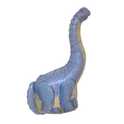 Гелиевый шар, Фигура, Диплодок, Голубой