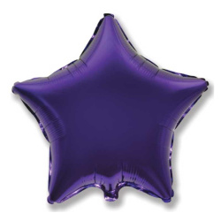 Гелиевый шар, Звезда, Темно-фиолетовая