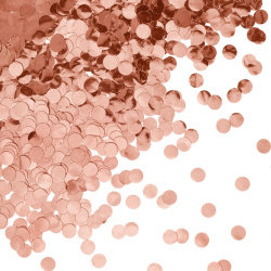 Шар с конфетти, Мелкие круги, Розовое золото