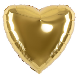 Гелиевый шар, Большое сердце, Золото