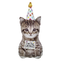 Гелиевый шар, Фигура, Котик в колпачке