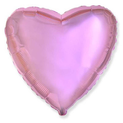 Гелиевый шар, Сердце, Светло-розовое