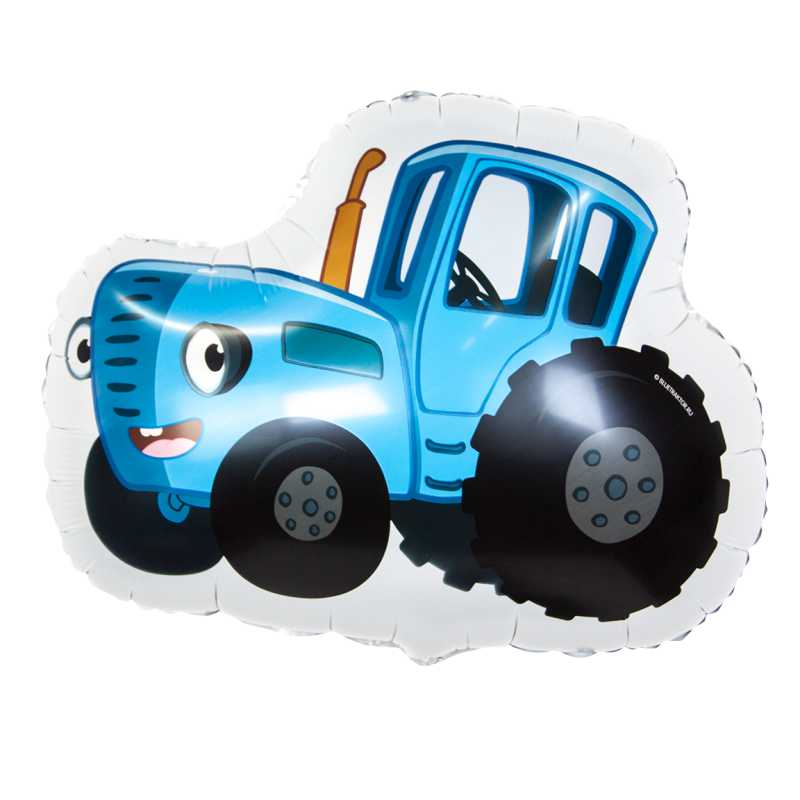 Гелиевый шар, Фигура, Синий трактор