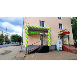 Оформление магазина шарами №31