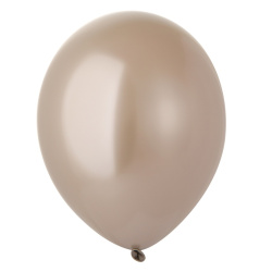 Гелиевый шар, Хром, Глянцевый светло-миндальный