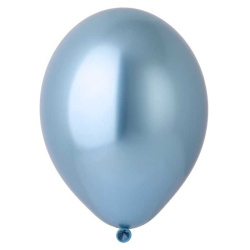 Гелиевый шар, Хром, Глянцево-голубой