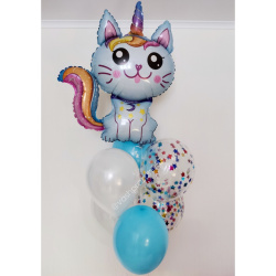 Композиция Котенок единорог №3