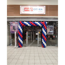 Оформление магазина шарами №35