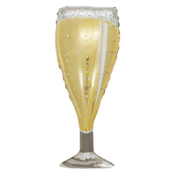 Гелиевый шар, Фигура, Бокал, Искрящееся Шампанское