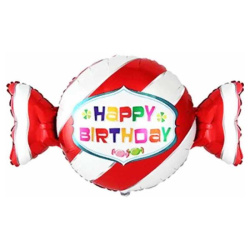 Гелиевый шар, Фигура, Конфета, Happy Birthday
